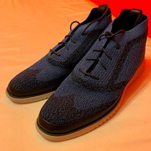 Cole haan Zerogrand STYLISH!! BlacK/Blue boots